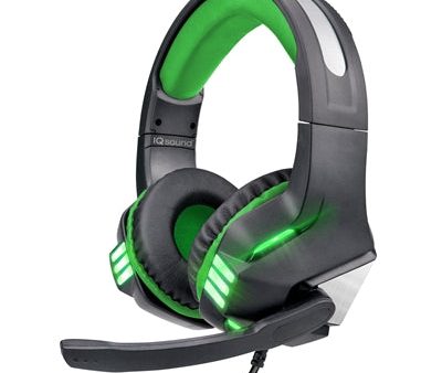 IQSound Gaming Headset Green Hot on Sale