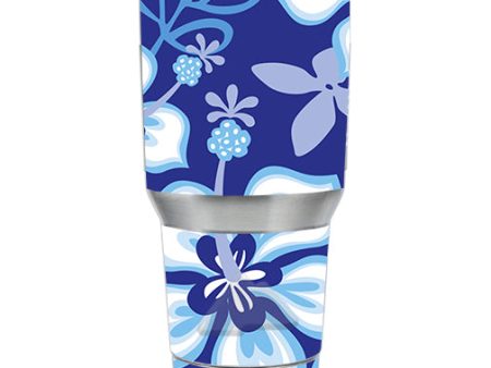 Hibiscus Hawaii Flower Blue Ozark Trail 30oz Tumbler Skin Online