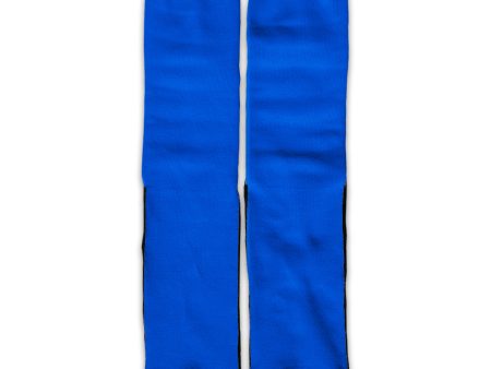 Solid Blue Universal Socks Online now