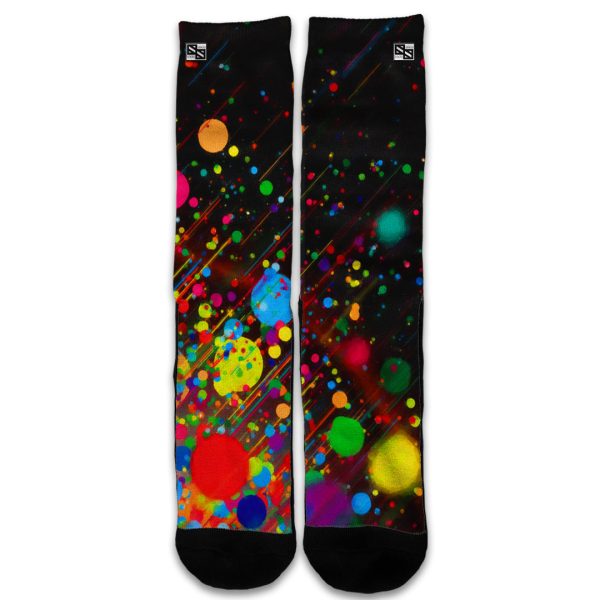 Colorful Paint Splatter Universal Socks Hot on Sale