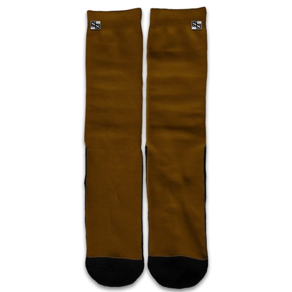 Solid Brown Universal Socks Online Sale