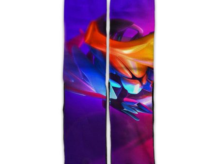 Futuristic Digital Glass Universal Socks Online Sale