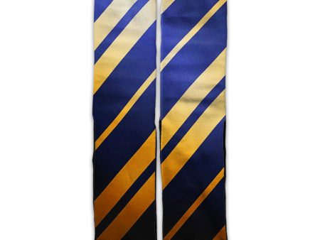 Blue Gold Stripes Universal Socks Online now