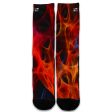 Orange Fire Universal Socks Online