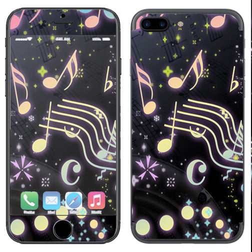 Colorful Music Notes Apple  iPhone 7+ Plus   iPhone 8+ Plus Skin Online now