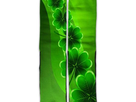 Shamrocks, Glowing Green Universal Socks Supply