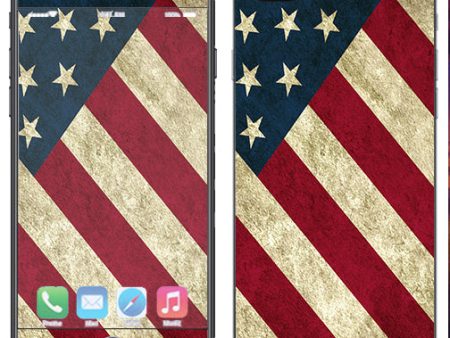 America Flag Pattern Apple  iPhone 7+ Plus   iPhone 8+ Plus Skin Online Sale