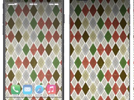 Argyle2 Apple  iPhone 7+ Plus   iPhone 8+ Plus Skin Sale