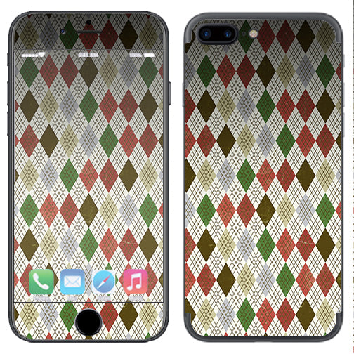 Argyle2 Apple  iPhone 7+ Plus   iPhone 8+ Plus Skin Sale