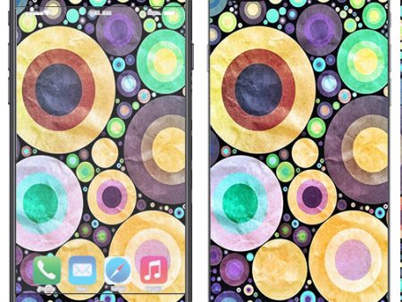 Abstract Circle Canvas Apple  iPhone 7+ Plus   iPhone 8+ Plus Skin For Sale