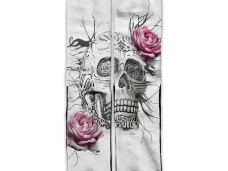 Roses In Skull Universal Socks Fashion