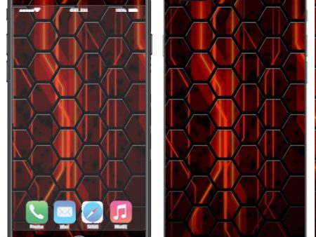 Abstract Red Metal Apple  iPhone 7+ Plus   iPhone 8+ Plus Skin For Sale