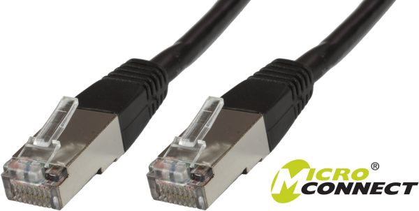 F UTP CAT5e 5m Black PVCMicroConnect Online