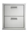 19  Stainless Steel Double Drawers - VODRD5191SS Online Sale